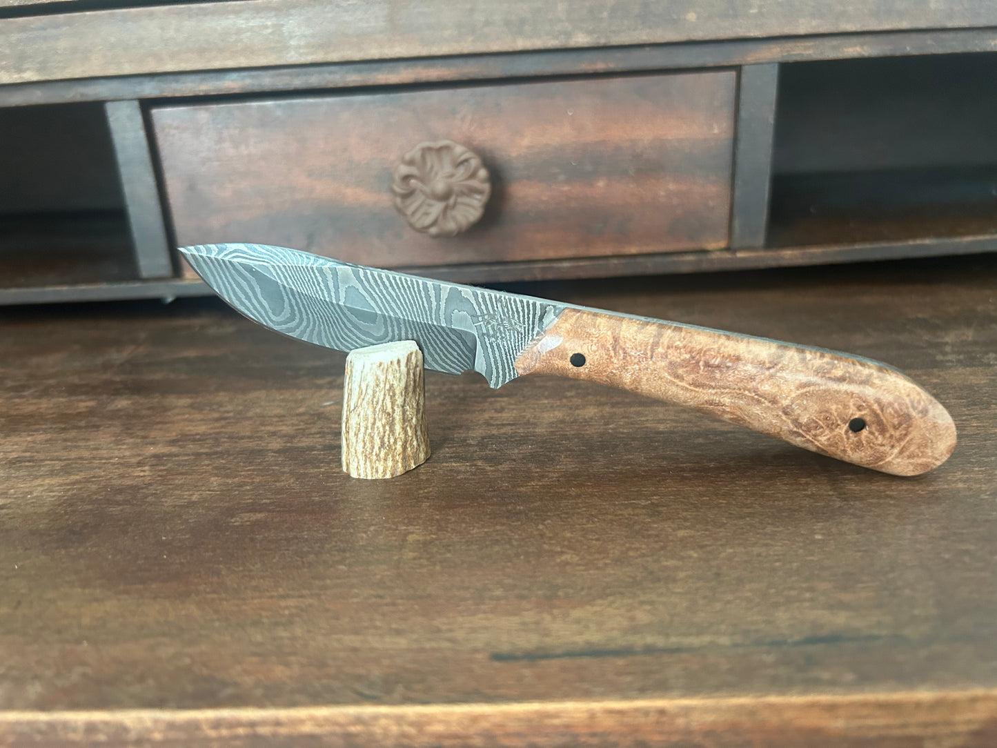 Custom Damascus Big Leaf Maple