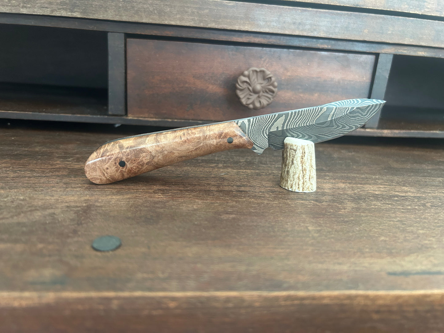 Custom Damascus Big Leaf Maple