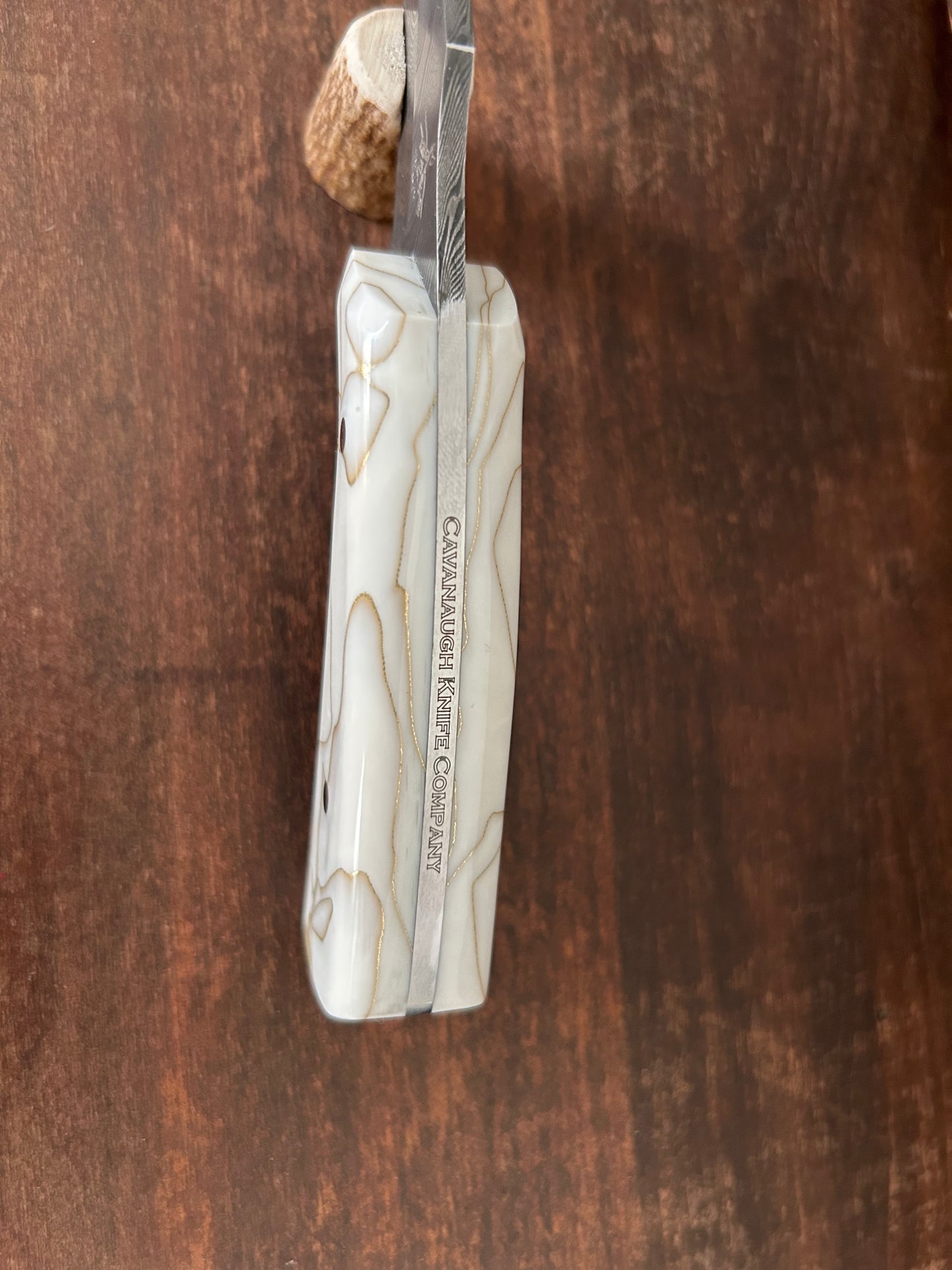 Custom Damascus White Copper Weave