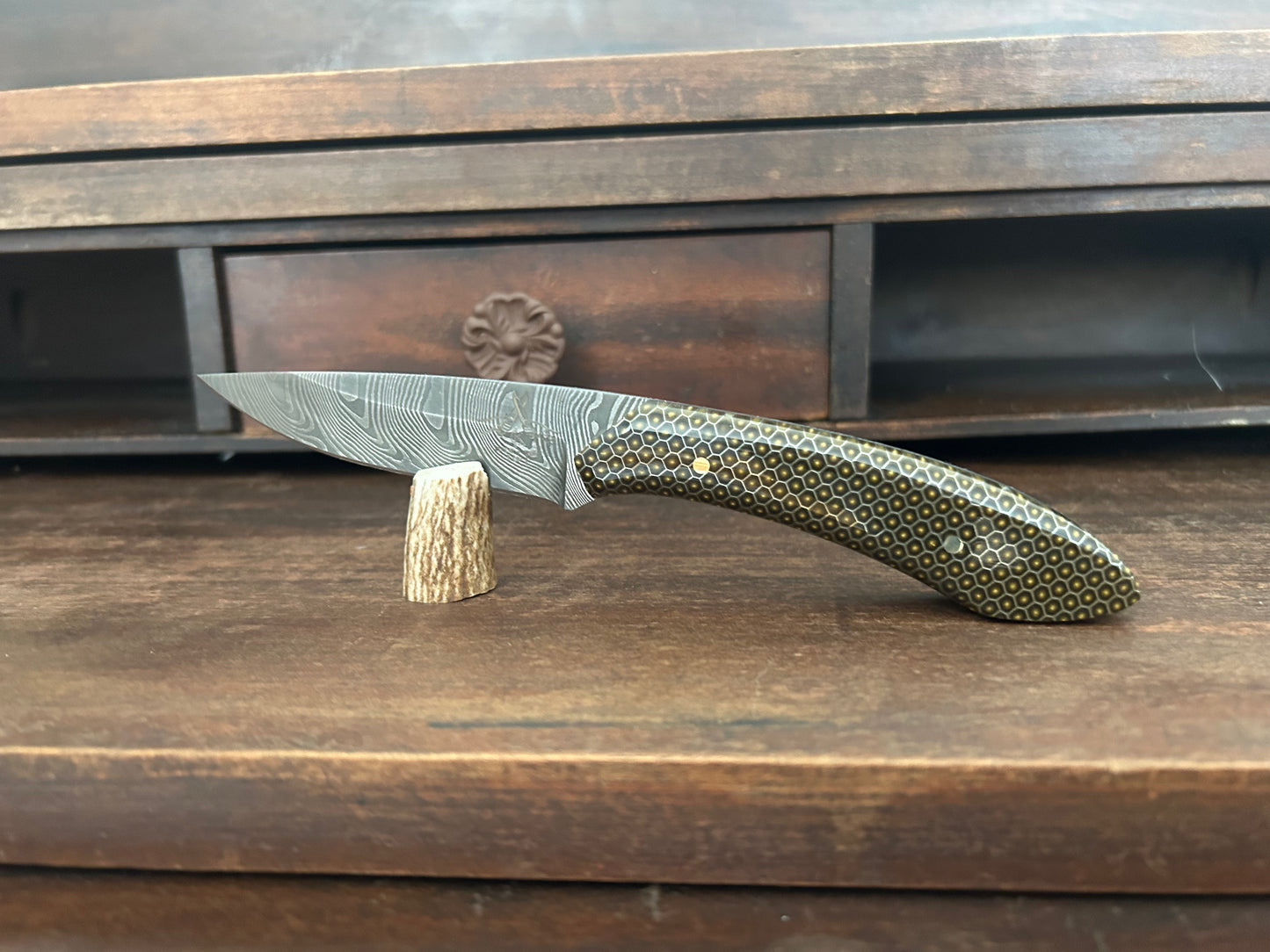Custom Damascus Honeycomb