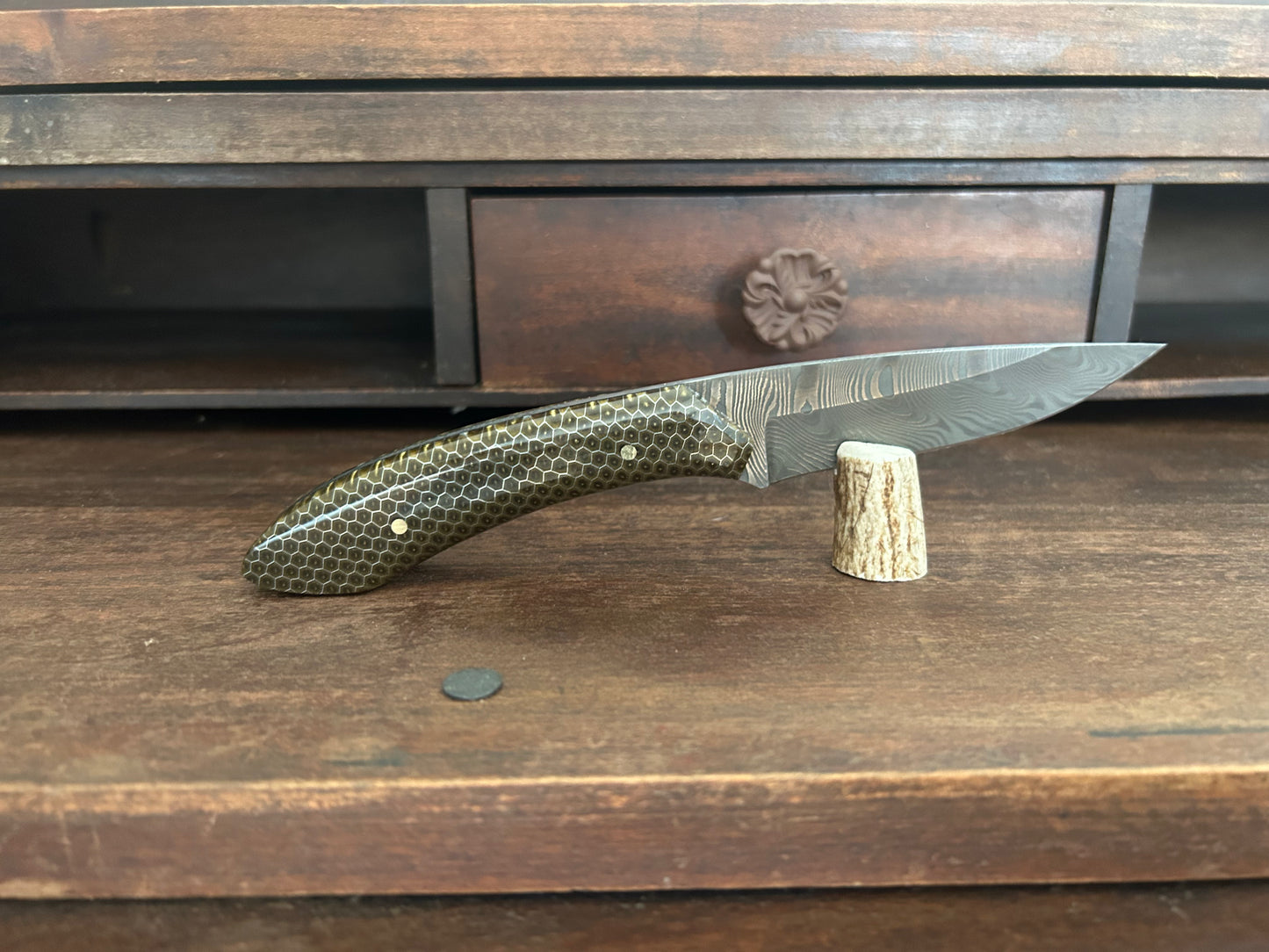 Custom Damascus Honeycomb