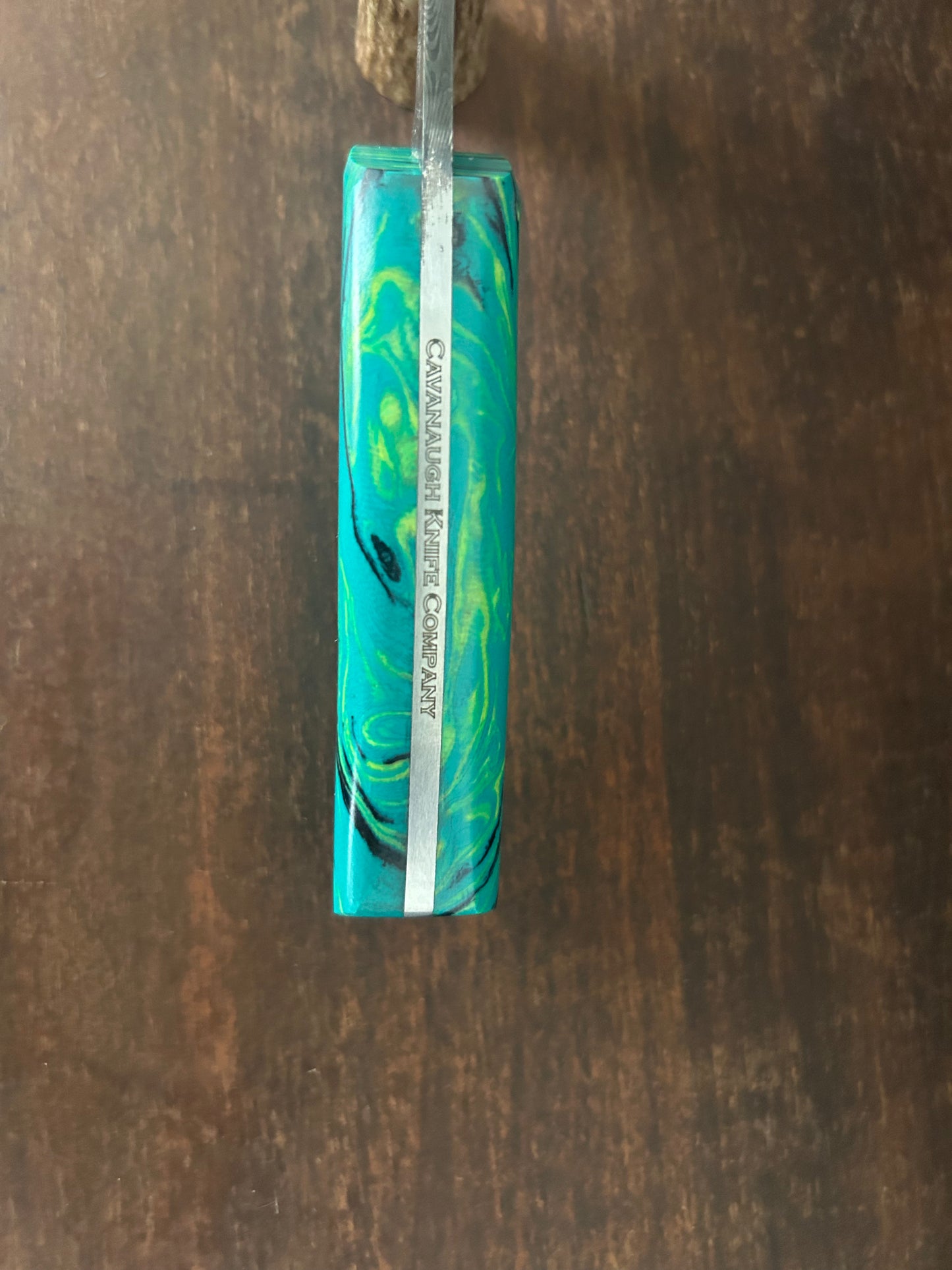 Custom Damascus Turquoise Weave