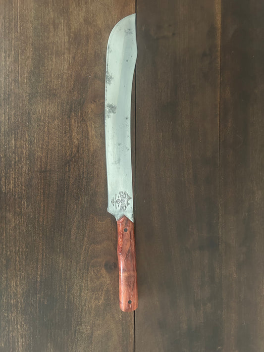 Vintage Refurbished Large Butcher Knife