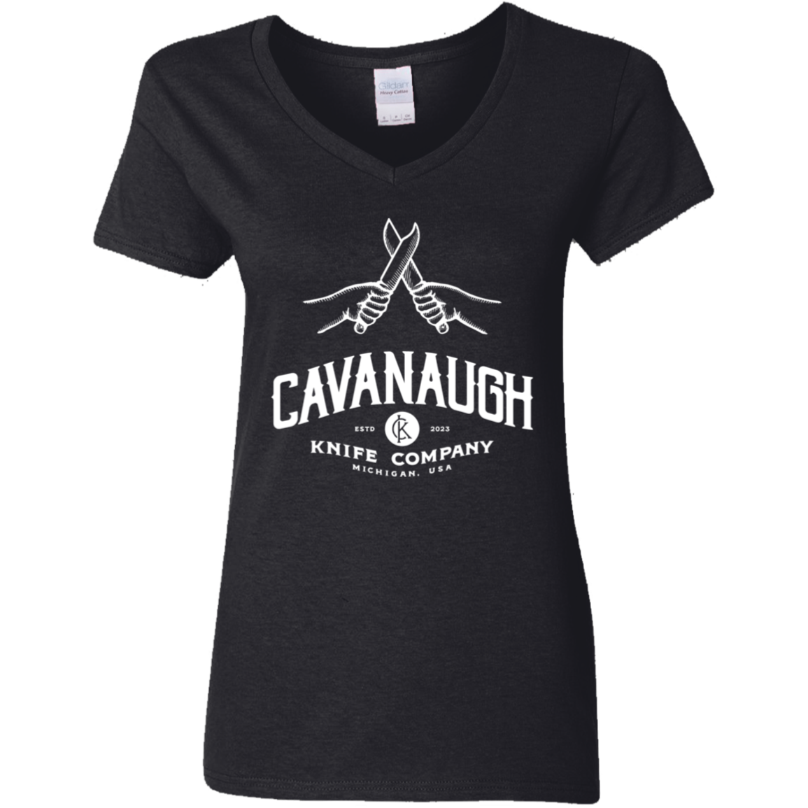 CKC Knives Ladies' 5.3 oz. V-Neck T-Shirt